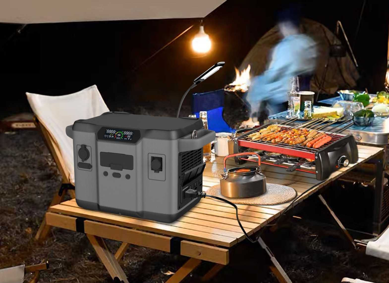 1200W High Performance Solar Generator for Backup Charging