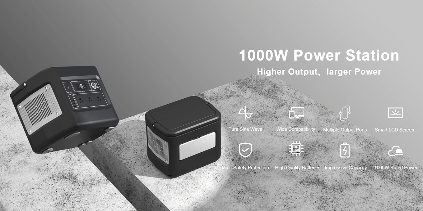 1000W Rechargeable Solar Generator For Mobile Charging