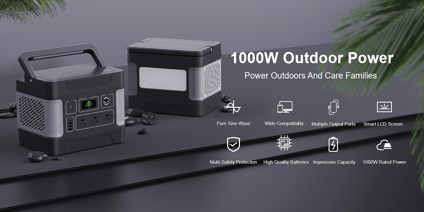 1000W Deep Cycle Solar Generator For Mobile Charging