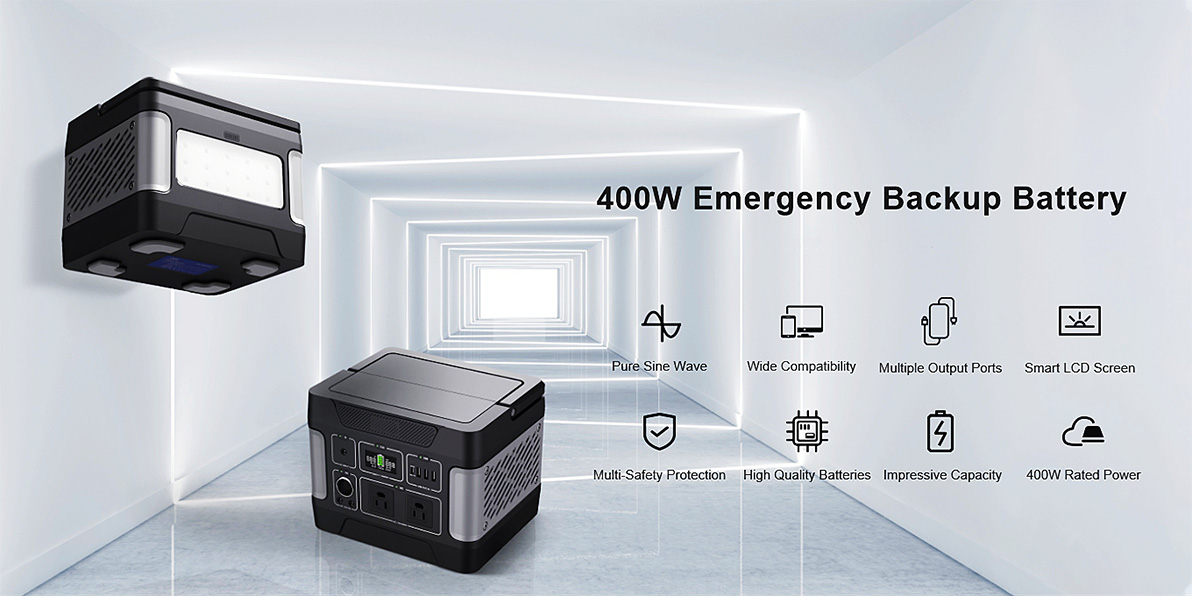 400W Energy Storage Emergency Solar Generator For Charging