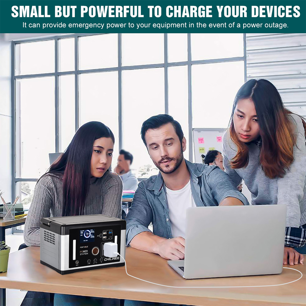 700W Smart Solar Generator For Emergency Lighting Charging