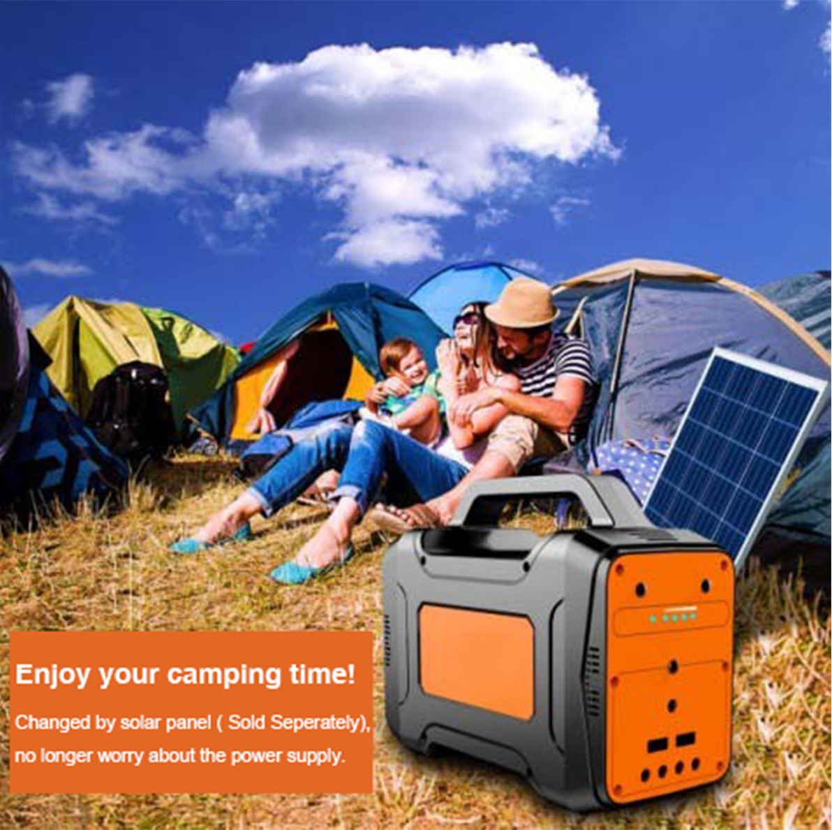 130W Safety Solar Generator For Emergency Charging